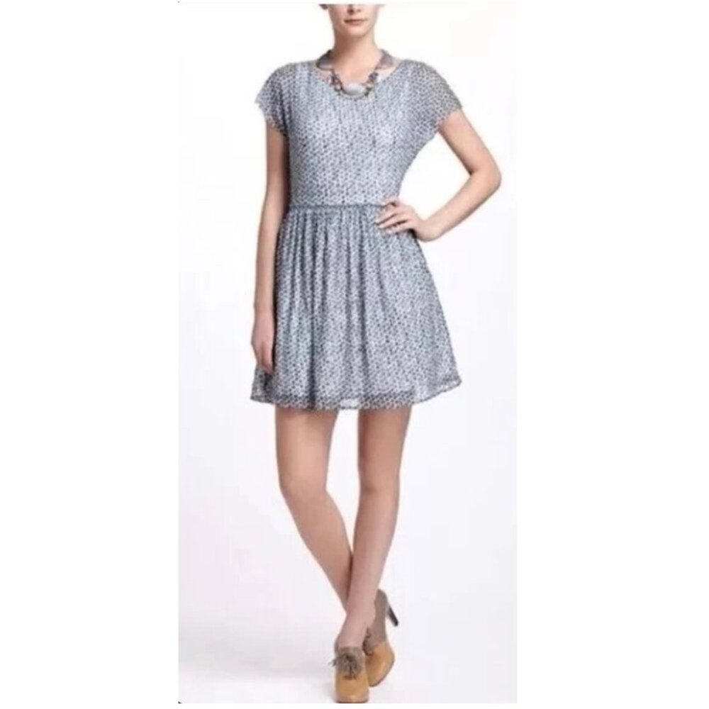 Anthropologie | Weston Wear Frothed Dot Dress S